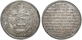 Altdeutsche Münzen und Medaillen 
 Sachsen-Albertinische Linie 
 Christian II., Johann Georg I. und August 1601-1611 
 Silbermedaille 1601 von V. M...