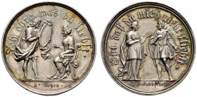 Altdeutsche Münzen und Medaillen 
 Sachsen-Albertinische Linie 
 Friedrich August I. (&quot;August der Starke&quot;) 1694-1733 
 Silbermedaille o.J...