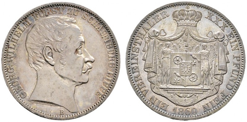 Altdeutsche Münzen und Medaillen 
 Schaumburg-Lippe 
 Georg Wilhelm 1807-1860 ...