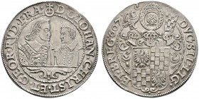 Altdeutsche Münzen und Medaillen 
 Schlesien-Liegnitz-Brieg 
 Johann Christian und Georg Rudolf 1602-1621 
 Taler 1607 -Reichenstein-. Fr.u.S. 1416...