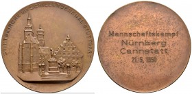 Altdeutsche Münzen und Medaillen 
 Stuttgart-(Bad) Cannstatt 
 Bronzemedaille 1950 von Mayer und Wilhelm, auf den Mannschaftskampf Nürnberg-Cannstat...