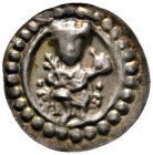 Altdeutsche Münzen und Medaillen 
 Ulm, königliche Münzstätte 
 Philipp von Schwaben 1198-1208 
 Brakteat 1200/1210. Auf einem verzierten Sessel th...