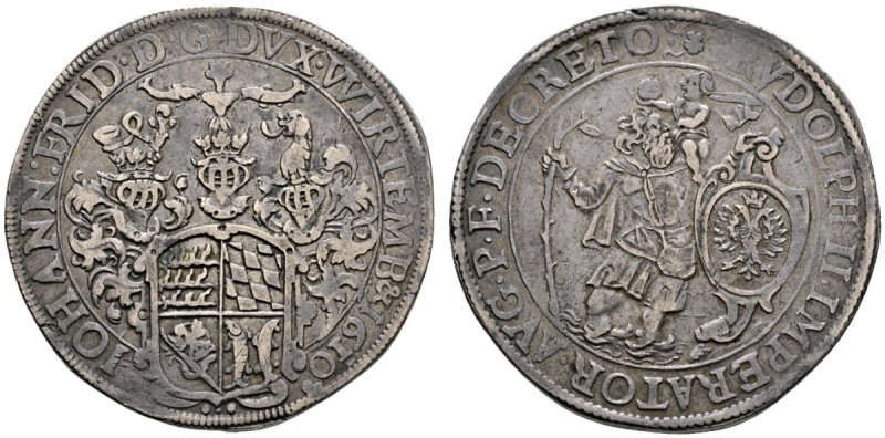 Altdeutsche Münzen und Medaillen 
 Württemberg 
 Johann Friedrich 1608-1628 
...