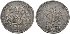 Altdeutsche Münzen und Medaillen 
 Württemberg 
 Johann Friedrich 1608-1628 
 Ausbeutetaler 1610 -Christophstal-. Stempel von Francois Guichart. De...