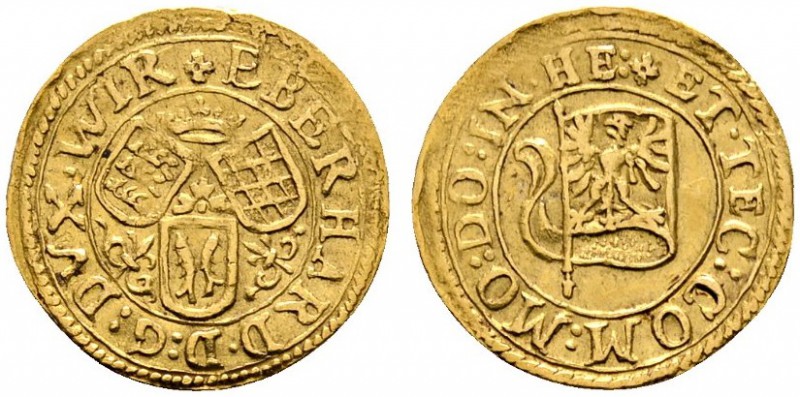 Altdeutsche Münzen und Medaillen 
 Württemberg 
 Eberhard III. 1633-1674 
 1/...