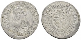 Altdeutsche Münzen und Medaillen 
 Württemberg 
 Eberhard III. 1633-1674 
 15 Kreuzer 1639. Brustbild des Herzogs nach rechts / Gekrönter Wappensch...