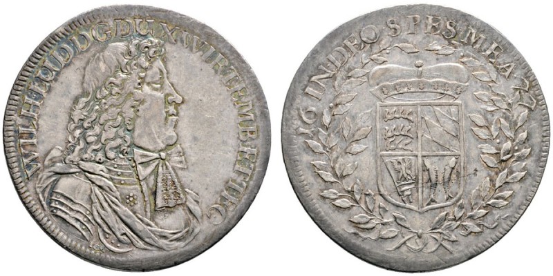Altdeutsche Münzen und Medaillen 
 Württemberg 
 Wilhelm Ludwig 1674-1677 
 T...