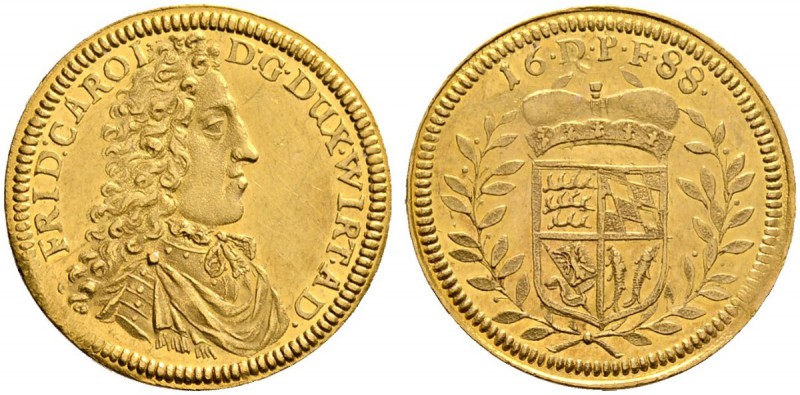 Altdeutsche Münzen und Medaillen 
 Württemberg 
 Friedrich Karl 1677-1693 
 D...