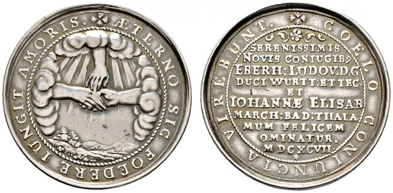 Altdeutsche Münzen und Medaillen 
 Württemberg 
 Eberhard Ludwig 1693-1733 
 ...
