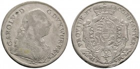 Altdeutsche Münzen und Medaillen 
 Württemberg 
 Karl Eugen 1744-1793 
 2/3 Reichstaler 1759. KR 349, Ebner 133, Dav. 1029.
 sehr selten und überd...