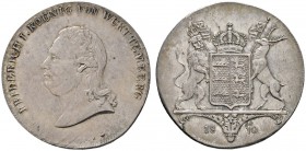 Altdeutsche Münzen und Medaillen 
 Württemberg 
 Friedrich II./I. 1797-1806-1816 
 Kronentaler 1810. KR 29, AKS 34, J. 22, Thun 423, Kahnt 574.
 f...