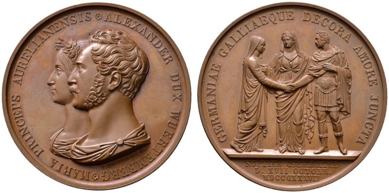 Altdeutsche Münzen und Medaillen 
 Württemberg 
 Alexander (II.) *1804, †1881,...