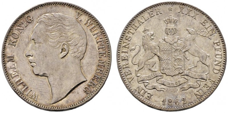 Altdeutsche Münzen und Medaillen 
 Württemberg 
 Wilhelm I. 1816-1864 
 Verei...