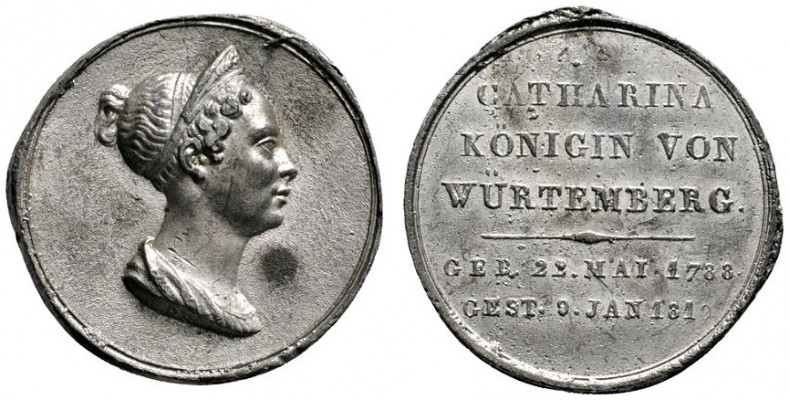 Altdeutsche Münzen und Medaillen 
 Württemberg 
 Katharina Pawlowna *1788, †18...