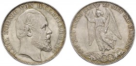 Altdeutsche Münzen und Medaillen 
 Württemberg 
 Karl 1864-1891 
 Siegestaler 1871. KR 114, AKS 132, J. 86, Thun 443, Kahnt 594.
 Prachtexemplar m...