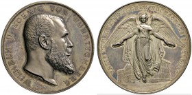 Altdeutsche Münzen und Medaillen 
 Württemberg 
 Wilhelm II. 1891-1918 
 Silberne Prämienmedaille o.J. (verliehen von 1907-1914 als &quot;II. Preis...