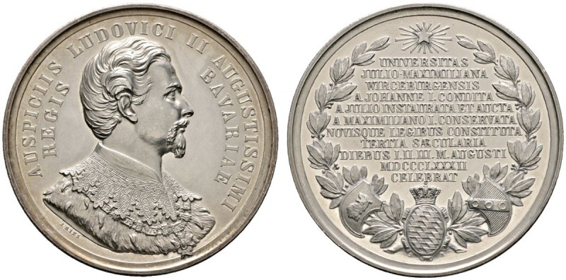 Altdeutsche Münzen und Medaillen 
 Würzburg-Stadt 
 Silbermedaille 1882 von J....