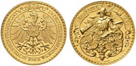 Thematische Medaillen 
 Deutsches Bundesschießen 
 9. Deutsches Bundesschießen zu Frankfurt/M. 1887. Goldmedaille von Lauer. Gekrönter Reichsadler /...