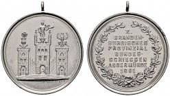 Thematische Medaillen 
 Brandenburgisches Bundes- und Provinzschießen 
 10. Brandenburgisches Provinzial-Bundesschießen zu Angermünde 1891. Tragbare...