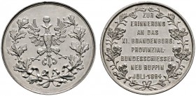 Thematische Medaillen 
 Brandenburgisches Bundes- und Provinzschießen 
 11. Brandenburgisches Provinzial-Bundesschießen zu Neuruppin 1894. Silbermed...