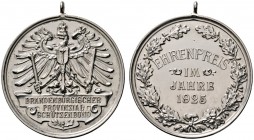 Thematische Medaillen 
 Brandenburgisches Bundes- und Provinzschießen 
 23. Brandenburgisches Provinzial-Bundesschießen zu Cüstrin 1925. Tragbare, s...