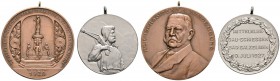 Thematische Medaillen 
 Mittelelbe-Gauschießen 
 Lot (2 Stücke): Tragbare, versilberte Bronzemedaille 1927 unsigniert, auf das 2. Mittelelbe-Gau­sch...