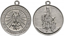 Thematische Medaillen 
 Rheinisches Bundesschießen 
 2. Rheinisches Bundesschießen zu Aachen 1874. Tragbare Zinnmedaille von W. Mayer. Kaiser Karl d...