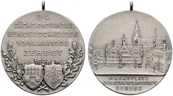 Thematische Medaillen 
 Sächsisches Provinzial-Bundesschießen 
 24. Sächsisches Provinzial-Bundesschießen zu Zerbst 1908. Tragbare, mattierte Silber...