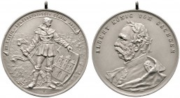 Thematische Medaillen 
 Wettin-Bundesschießen 
 3. Wettin-Bundesschießen zu Döbeln 1896. Tragbare, mattierte Silbermedaille von Diller. Von vorn ste...