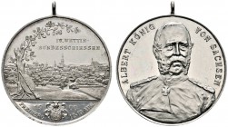 Thematische Medaillen 
 Wettin-Bundesschießen 
 4. Wettin-Bundesschießen zu Freiberg 1900. Tragbare Silbermedaille von Glaser und Sohn. Eiche mit an...