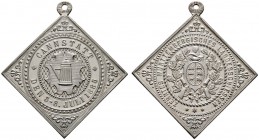 Thematische Medaillen 
 Württembergisches Landesschießen 
 10. Württembergisches Landesschießen zu Cannstatt 1885. Tragbare, klippenförmige Silberme...