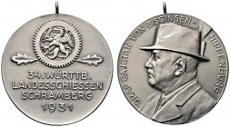 Thematische Medaillen 
 Württembergisches Landesschießen 
 34. Württembergisches Landesschießen zu Schramberg 1931. Tragbare, mattierte Silbermedail...