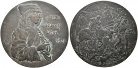 Thematische Medaillen 
 Medaillen und Plaketten auf Albrecht Dürer 
 Weitere moderne Medaillen 
 Große Bronzegußmedaille 1996 von O. Prüfer, auf se...
