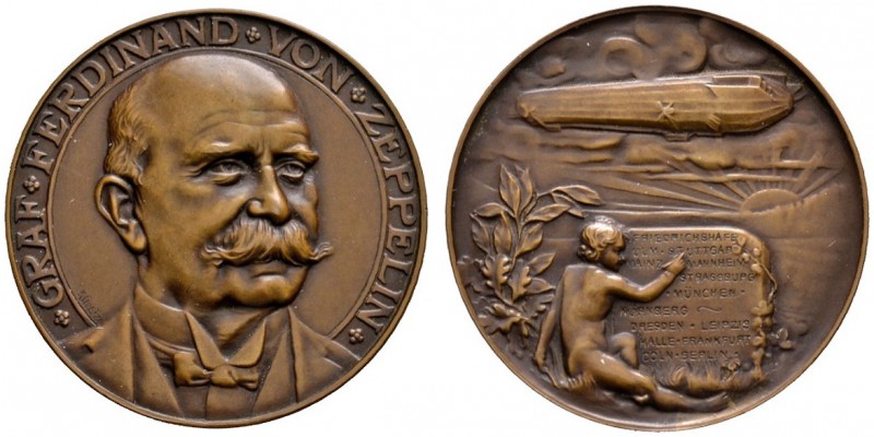 Thematische Medaillen 
 Medaillen von Karl Goetz 
 Bronzemedaille 1909. Auf de...
