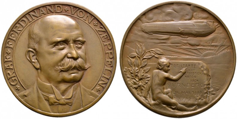 Thematische Medaillen 
 Medaillen von Karl Goetz 
 Bronzegußmedaille 1909. Auf...