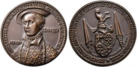 Thematische Medaillen 
 Medaillen von Karl Goetz 
 Bronzegußmedaille 1912. Auf Anna Tetzel von Kirchensittenbach (1514-1573). Deren Brustbild im pru...