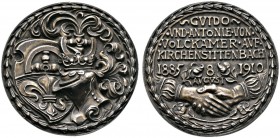 Thematische Medaillen 
 Medaillen von Karl Goetz 
 Zwei einseitige Silbergußmedaillen 1910. Auf die Goldene Hochzeit von Guido und Antonie von Volck...