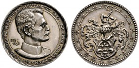 Thematische Medaillen 
 Medaillen von Karl Goetz 
 Silbermedaille o.J. Auf Leutnant Richard Volckamer von Kirchensittenbach (1857-1892). Avers Stemp...