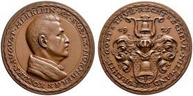Thematische Medaillen 
 Medaillen von Karl Goetz 
 Bronzemedaille 1925. Auf den Kommerzienrat August Merklein. Dessen Brustbild im Alter von 60 Jahr...