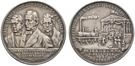 Thematische Medaillen 
 Medaillen von Karl Goetz 
 Mattierte Silbermedaille 1935. Auf die 100-Jahrfeier der ersten deutschen Eisenbahnlinie von Nürn...