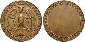 Thematische Medaillen 
 Medaillen von Karl Goetz 
 Bronzegußmedaille o.J. (um 1940). Verdienstmedaille der Stadt Nürnberg - die Stadt der Reichs­par...