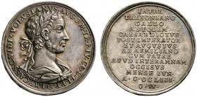Thematische Medaillen 
 MEDAILLEURE 
 Christian Wermuth (1661-1739) 
 Silberne Suitenmedaille o.J. auf den römischen Kaiser Volusianus (252-254). D...