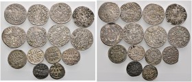 Lots altdeutscher Münzen und Medaillen 
 Altdeutschland 
 14 Stücke: Kleinmünzen von HILDESHEIM aus dem 17. und 18. Jahrhundert. Diverse Flitter, 2 ...