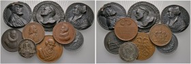 Lots altdeutscher Münzen und Medaillen 
 Altdeutschland 
 MEDAILLEN. 9 Stücke: AUGSBURG und NÜRNBERG . Medaillen aus Steinzeug auf den Plattner Kolm...