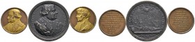 Lots altdeutscher Münzen und Medaillen 
 Altdeutschland 
 3 Stücke: REFORMATION . Eisengußmedaille 1717 auf das Reformationsjubiläum in Nürnberg mit...