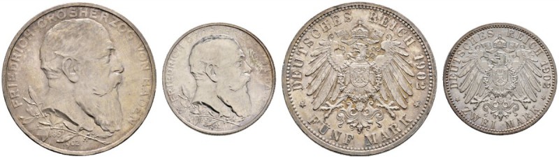 Deutsche Münzen und Medaillen ab 1871 
 Silbermünzen des Kaiserreiches 
 Baden...