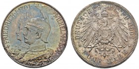 Deutsche Münzen und Medaillen ab 1871 
 Silbermünzen des Kaiserreiches 
 Preußen 
 Wilhelm II. 1888-1918 
 5 Mark 1901. 200 Jahre Königreich. J. 1...