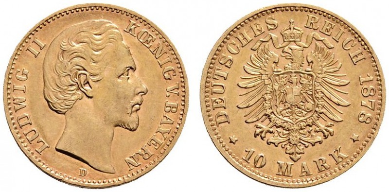 Deutsche Münzen und Medaillen ab 1871 
 Reichsgoldmünzen 
 Bayern 
 Ludwig II...