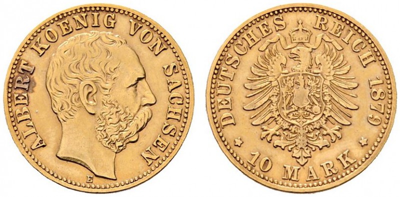 Deutsche Münzen und Medaillen ab 1871 
 Reichsgoldmünzen 
 Sachsen 
 Albert 1...