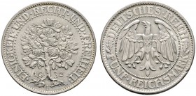 Deutsche Münzen und Medaillen ab 1871 
 Weimarer Republik 
 5 Reichsmark 1932 F. Eichbaum. J. 331.
 winziger Randfehler, vorzüglich
